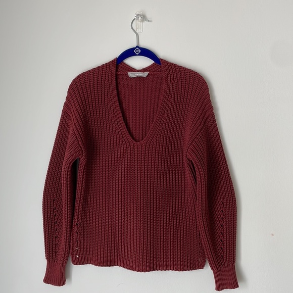 Everlane Texture Cotton V Neck Size XS. - Picture 9 of 13